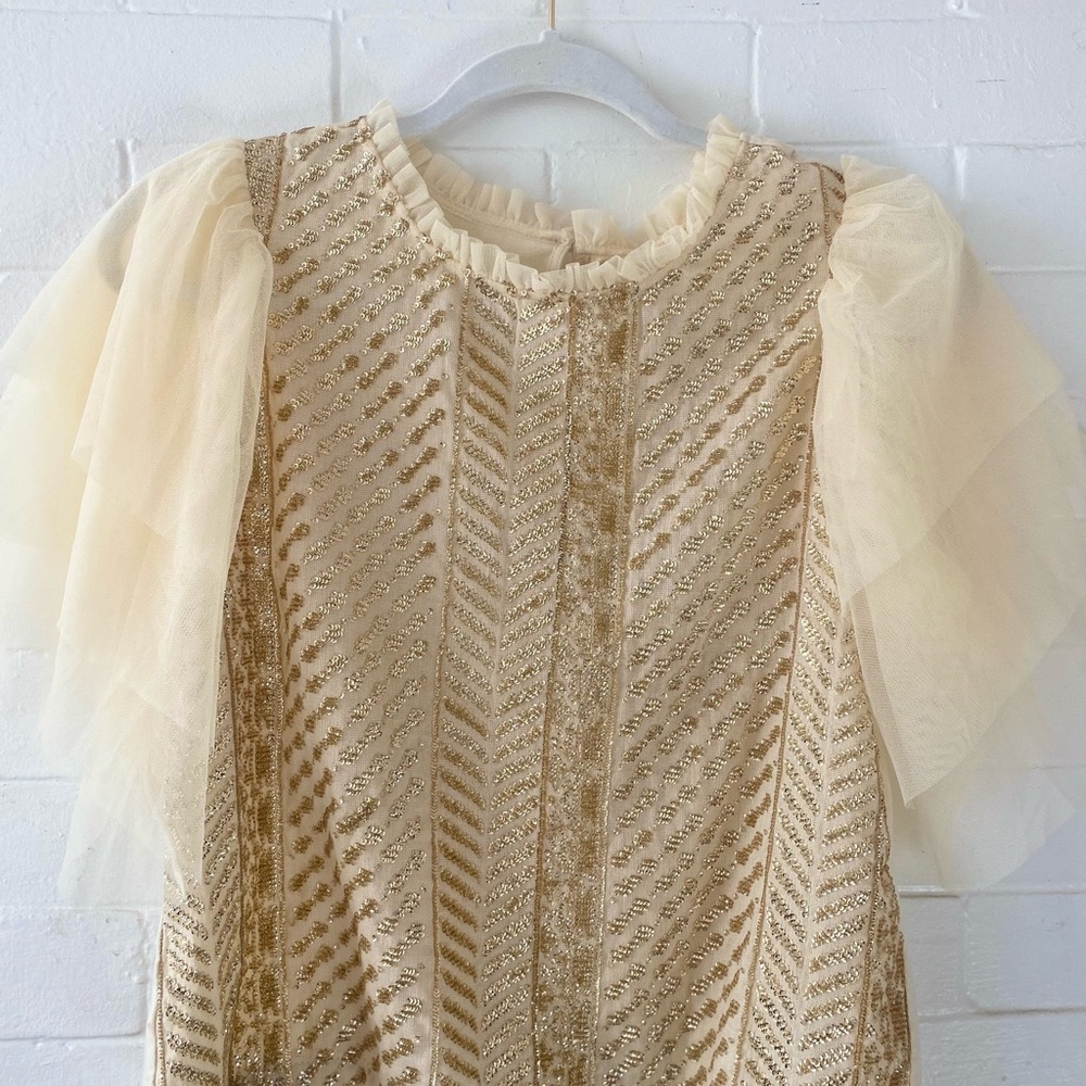 NWT: Anthropologie, Let Me Be Flutter-Sleeved Top